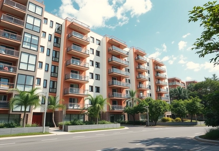 Representação visual de Condomínios Sustentáveis: A Chave para Economia e Valorização Imobiliária